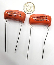 .0082MF .0082UF 8.2NF 1600VDC Film Capacitor Orange Drop 2PCS PVC16282 MALLORY