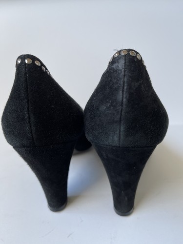 Marc Jacobs Womens Suede Embellished Round Toe Pumps EU 40 US 10 Black - Picture 5 of 10