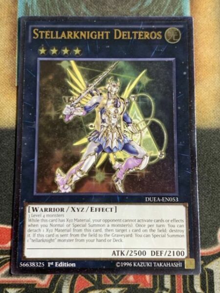 *** STELLARKNIGHT DELTEROS *** GHOST RARE FIRST EDITION 1ST DUEA-EN053 YUGIOH!