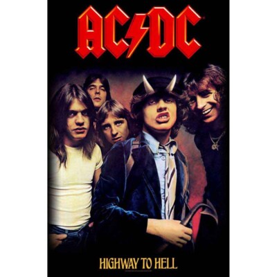 AC/DC 'Highway To Hell' Printed Flag - NEW OFFICIAL textile poster