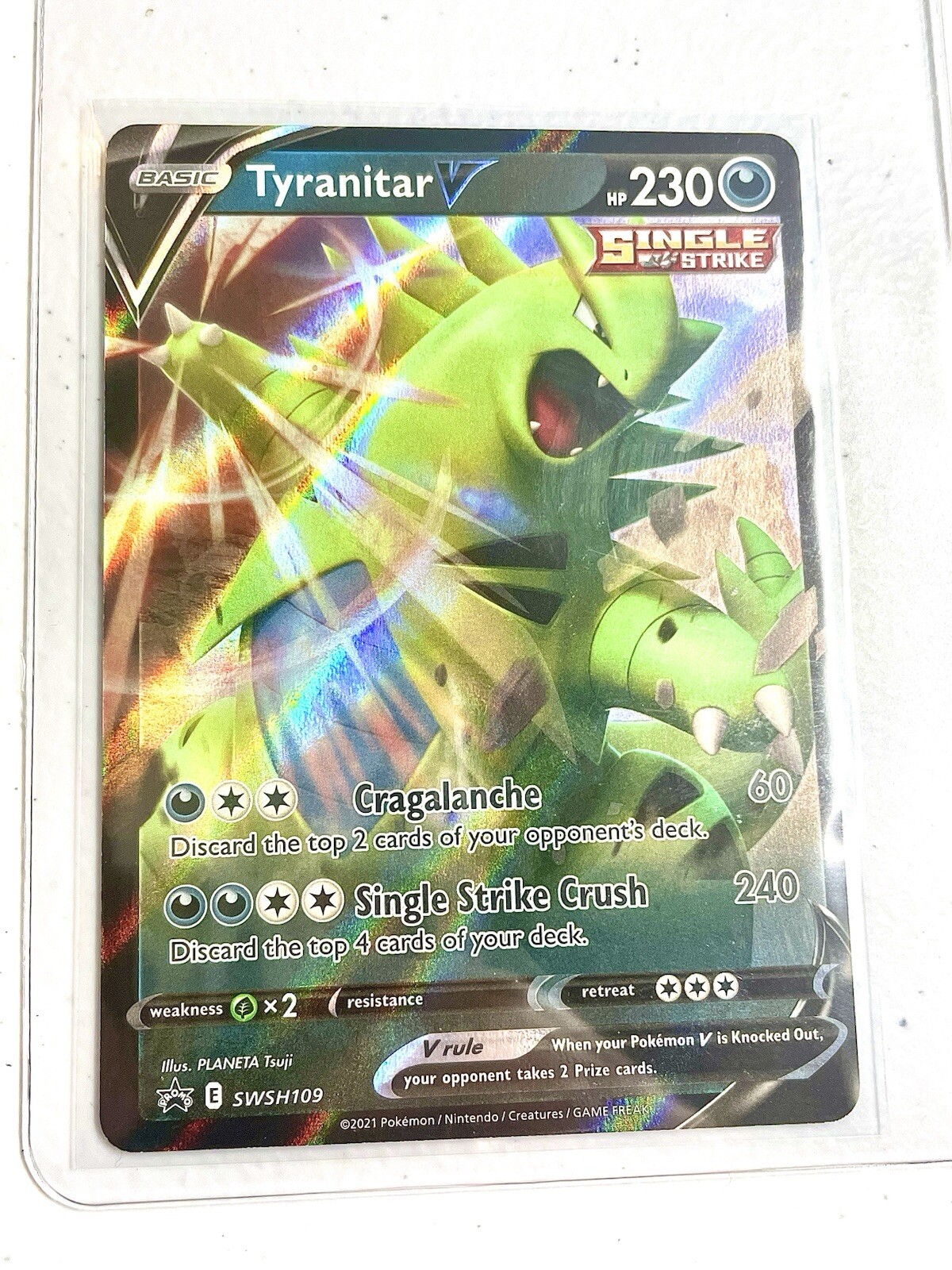 Tyranitar V SWSH109 Ultra Rare Pokemon TCG Black Star Promo Card