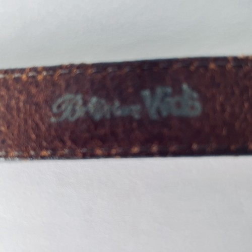 Brighton Kids Brown Leather Belt 27 Inches Silver Toned Buckle and Heart Conchos - Picture 8 of 15