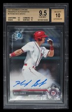 2017 ⚾ Bowman Chrome Prospects Autographs #CPA-NB Nick Banks, BGS-9.5 /10 Auto