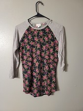 LuLaroe Sloan 3/4 Sleeve Floral Blouse Top Shirt Size XXS