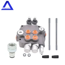 2 Spool Double Acting 21 GPM 3600 PSI SAE w/conversion Hydraulic Control Valve