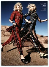 Model Anabela Belikova Alexander McQueen Mosaic Shape magazine CLIPPING photo