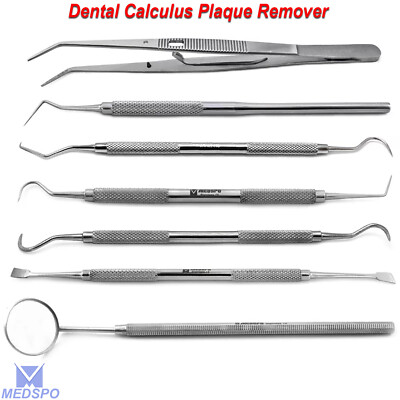 Professional Dental Tartar Calculus Plaque Remover Tooth Scraper Dentist Tools