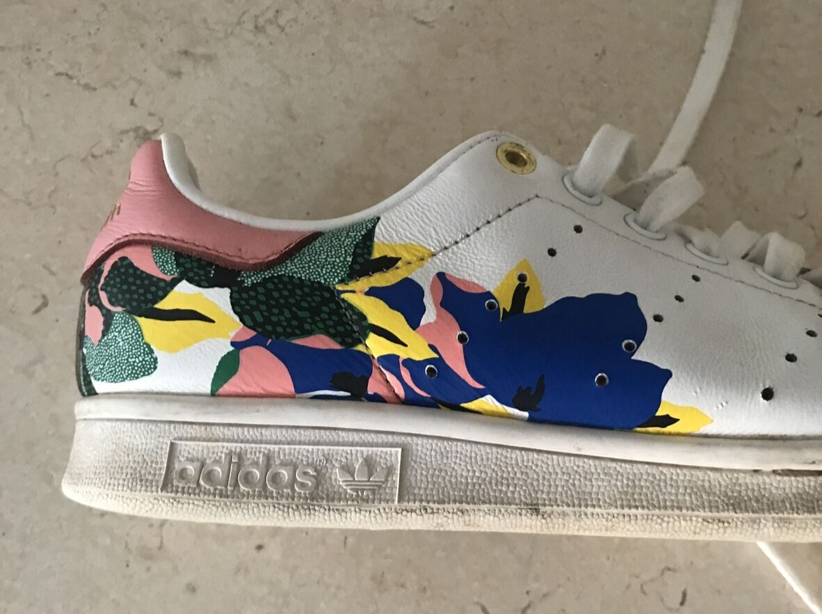 Adidas Stan Smith Trainers X Her Studio London Floral White