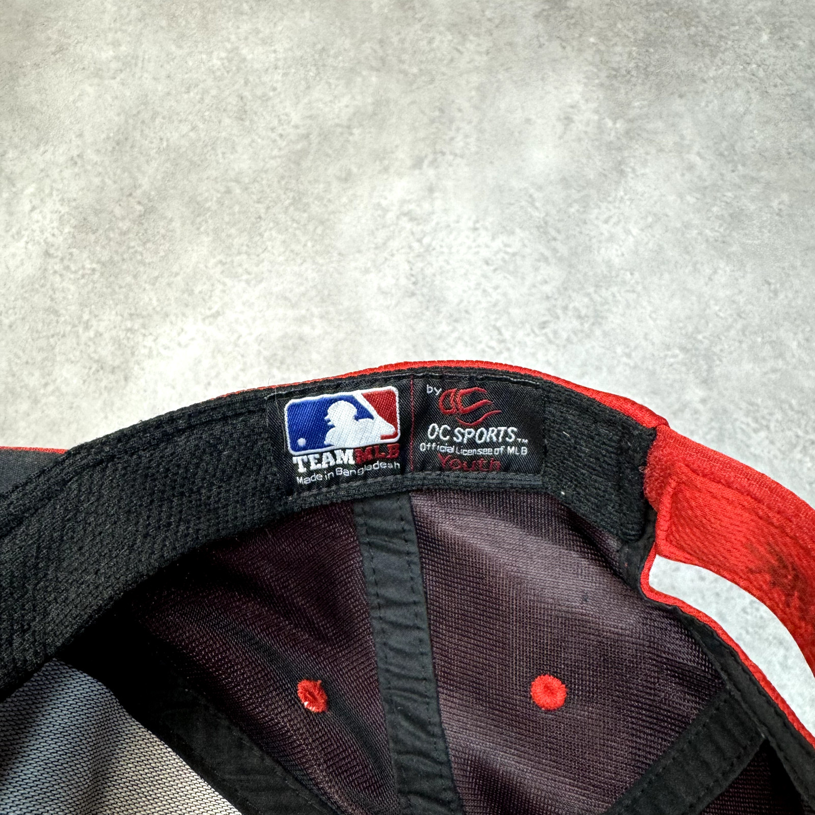 LA Angels Baseball Hat Kids MLB OC Sports Vintage USA Cap Strap Back Red image 8