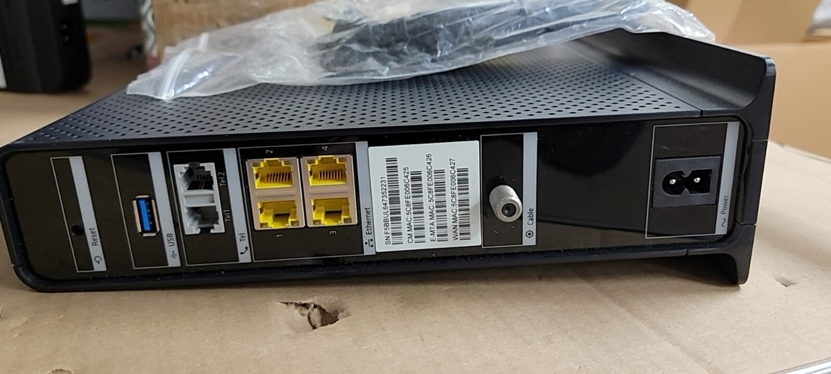 ARRIS Touchstone TG2472G Cable Voice Gateway Modem 24x8