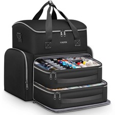 Tattoo Travel Case, Waterproof Tattoo Bag with 2 Removable Organizer Pouches,...