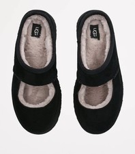UGG WOMEN BEA MARY JANE SLIDE BLACK SUEDE PLATFORM SHOES US 10 / EU 41 BRAND NEW