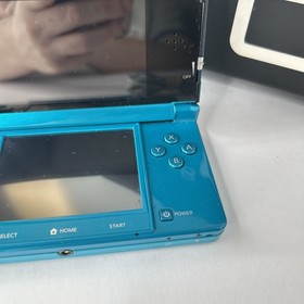 Nintendo 3DS Handheld Console Aqua Blue CTR-001 USA Tested Working Charger