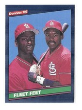 Fleet Feet (Willie McGee / Vince Coleman) 1986 Donruss #651 St. Louis Cardinals