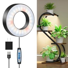 Indoor Plant Grow Light, 48 LEDs Full Spectrum, Auto Timer, 3 Modes, 5 Levels