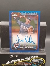 2024 Topps Chrome AMOS WILLINGHAM Blue Auto Rookie Nationals 117/150 RA-AMW