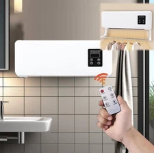 2in1 Wall Mounted Electric Small Air Conditioner Fan Heater Remote Control -USA