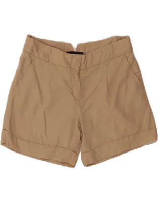 BCBGMAXAZRIA Damen-Chino-Shorts US 6 Medium W32 beige Lyocell VO04
