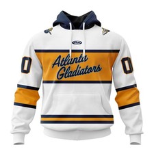Atlanta Gladiators Personalized 2025-26 White Script Design Hoodie/Zip Hoodie