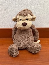 Vintage Jellycat London Bashful Monkey Medium Brown Plush Soft Toy Stuffed Anima