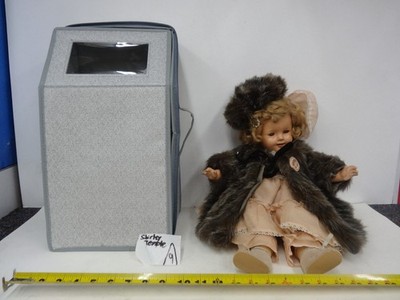 Antique Ideal Shirley Temple 18'' Composition Doll - she has broken fingers