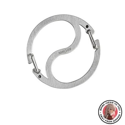 New [NITEIZE] Carabiner MEDALION Silver Small