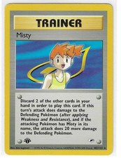 2000 Pokémon Gym Heroes 1st Edition Trainer Misty #102/132 on eBay