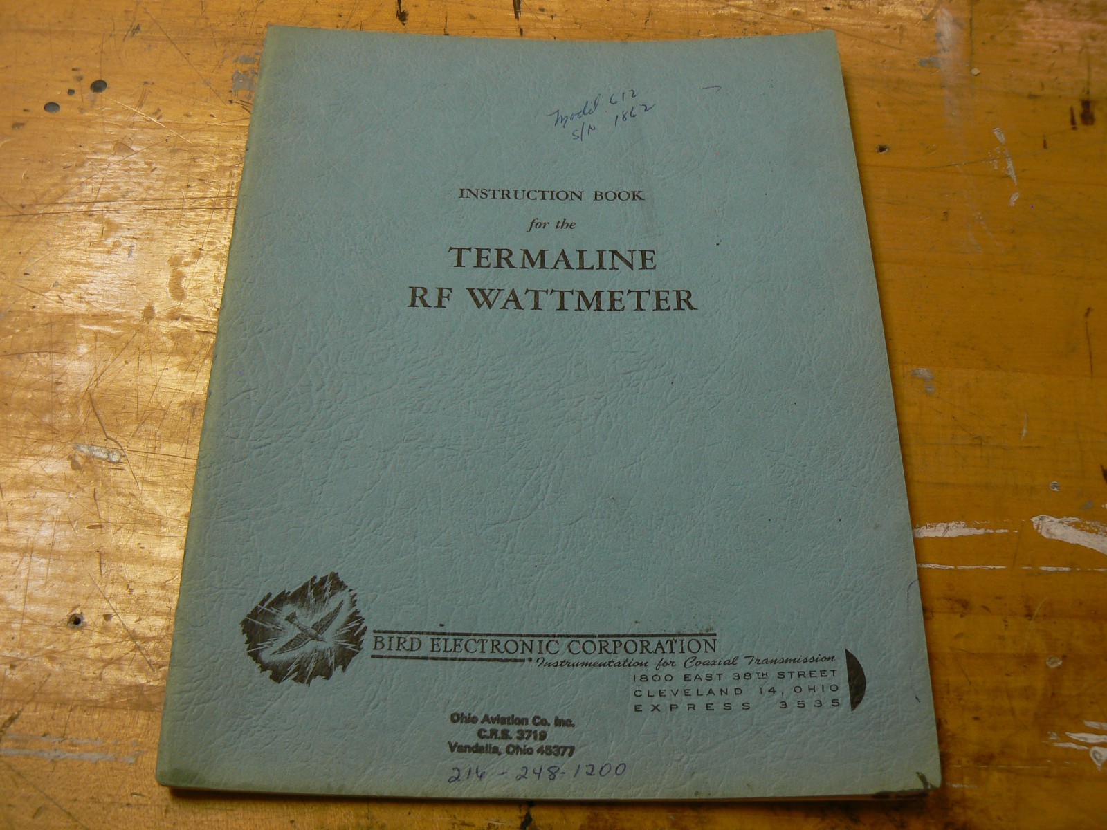 Bird Electronics Termaline RF Wattmeter Model 611 612 61 67 67C  Manual