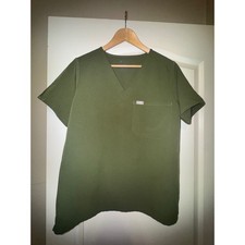 Figs green women's scrub top size Large