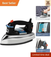 F67E-T Classic Iron: Effortless Steam or Dry Ironing with Easy Glide Soleplate