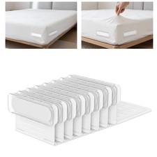 Fitted Sheet Holders for Corners - 8Pcs Heavy Duty Bed Lock Sheet Holders Kee...