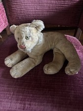 Vintage Steiff Lion Tiger Cub Stuffed Animal No Button or Tag / Read