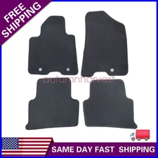 New For 2016-2022 Kia Sportage Front & Rear Velour Floor Mats Carpet Black 4PCS