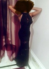 Gorgeous & Sexy PLT Black Evening Gown Size 10 Worn Once