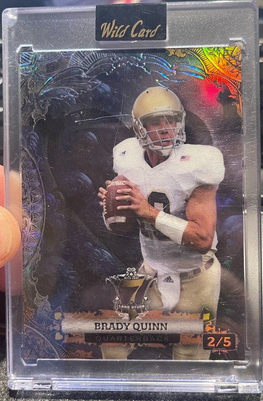 2024 Wild Card 7 Card Stud Brady Quinn 2/5