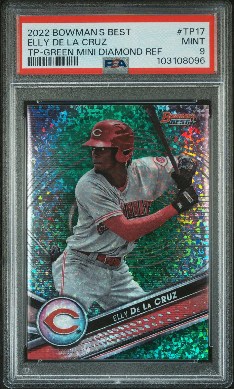 Elly De La Cruz 2022 Bowman's Best #TP-17 Top Prospects - Green