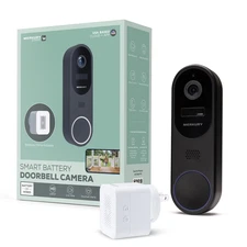 Doorbell Camera Wire-Free Battery Cam with Chime & Intelligent Alerts (1-Pack)
