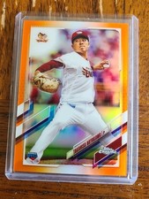 2021 Topps NPB Chrome Takahisa Hayakawa ORANGE REF /25 RC Rakuten Eagles 147