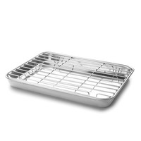 Lacor Edelstahl-Rack-Tablett Backofen- & Gefrierfest 26.5X20.5X2.5