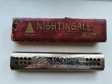 Vintage tremolo harmonica Weiss Nightingale G