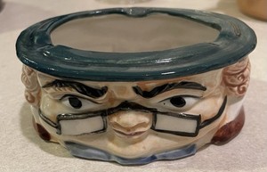 Vintage Toby Face Ash Tray Made In Occupied Japan