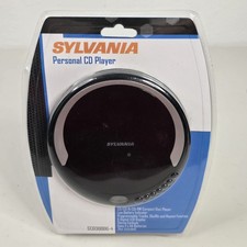 NEW Sylvania Personal CD Player New Sealed Black With Earbuds SCD300DG-4 Sealed