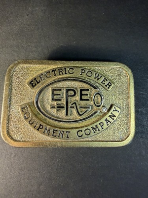 #ad EPE Co. Electric Power Equipment Company Belt Buckle $9.60