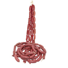 Attrappen 5x10St&uuml;ck W&uuml;rstchenkette, Wurst, W&uuml;rstchen, Fleischerei, Imitat