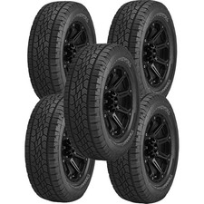 Qty 5 Lt26570r17 Continental Terrain Contact At 121s Lre White Letter Tires
