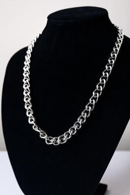 Unisex Stainless Steel Chain   Large 9 mm Links   45 cm   Lobster Clasp   Brand