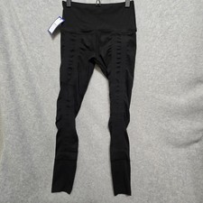 Sweetflexx Resistance Leggings Womens 8 Black Ruched High Waisted Athletic Pants