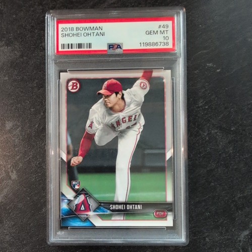 SHOHEI OHTANI 2018 Bowman #49 RC Rookie PSA 10 Gem Mint GOAT 🐐