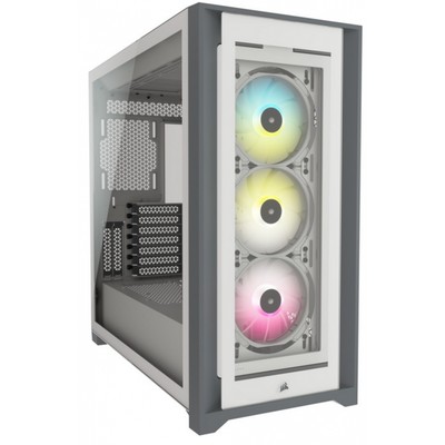 Corsair CC-9011213-WW icue 5000X RGB TG - Mid-Tower - RGB-Beleuchtung - weiß