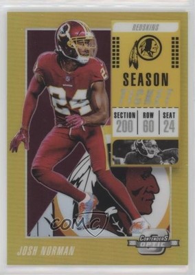 2018 Panini Contenders Optic Gold Prizm 2/10 Josh Norman #2 pm6